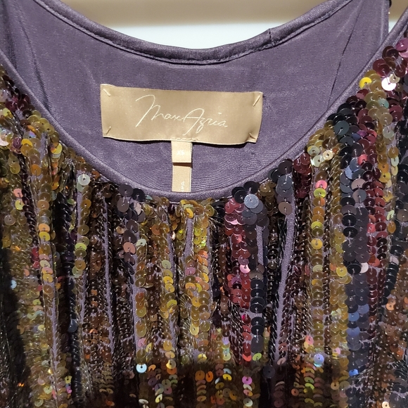 Max Azria Sequin A line dress - Picture 2 of 10